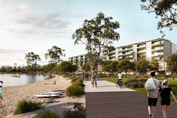 El plan también exige 750 viviendas frente al lago.