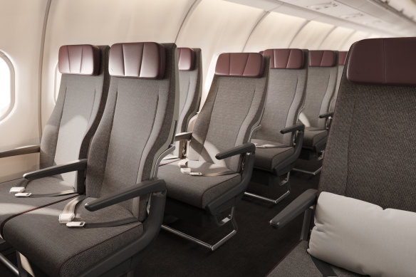 The Project Sunrise economy-class seats.