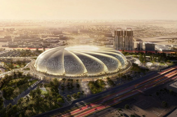Artist’s impression of Aramco Stadium, Al Khobar.