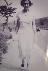 Agnes 'Nessie' Kluckhenn as a newlywed in Dover, England, in the 1930s.