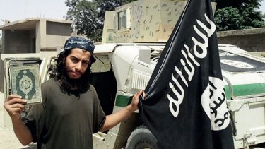 Abdelhamid Abaaoud, the suspected ringleader of the November 13 Paris attacks, in an Islamic State propaganda video.