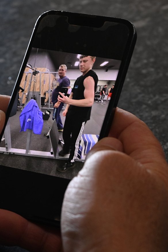 Jack and Mick at the gym. Multiple child protection caseworker reports found Jack was improving under Michael’s “patient” care, noting the bond between them.