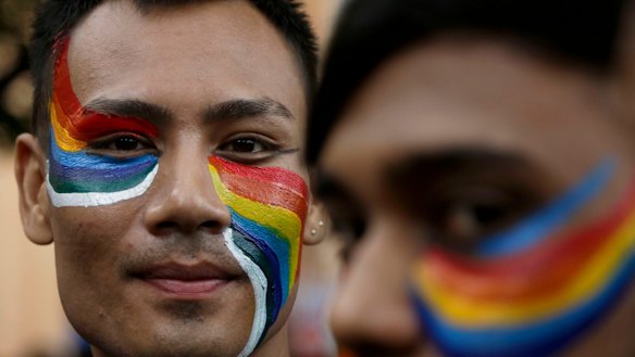 A Rainbow Pride walk in Kolkata, India, in December.