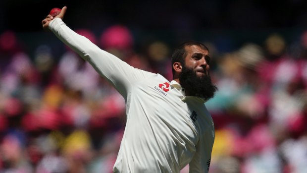 Worried for the future: England's Moeen Ali bowling during the Ashes.
