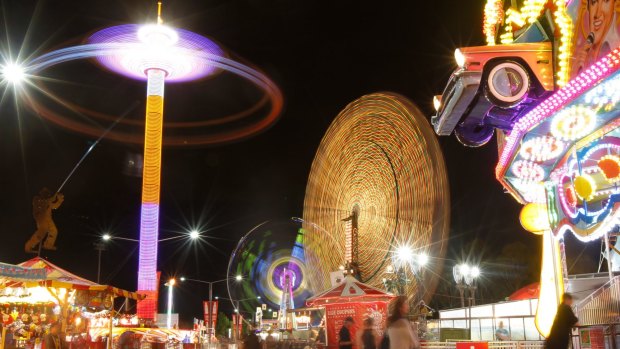All the fun of the fair: Sideshow Alley at the Royal Sydney Easter Show, 2011.