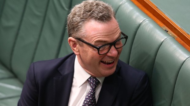 Cabinet minister Christopher Pyne has Labor MP Susan Lamb in his sights. 