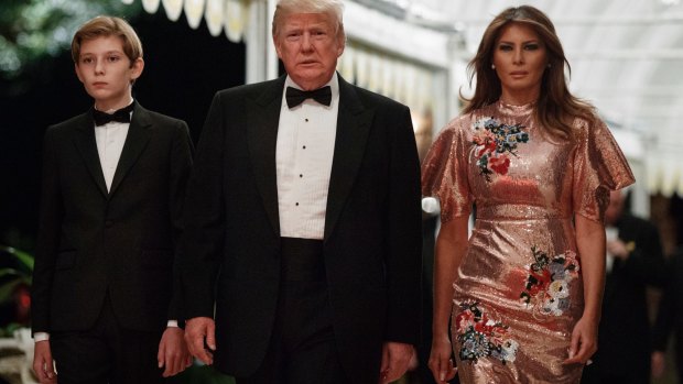 President Donald Trump has preferred to attend his own events, like this New Year's Eve gala at his Mar-a-Lago resort.