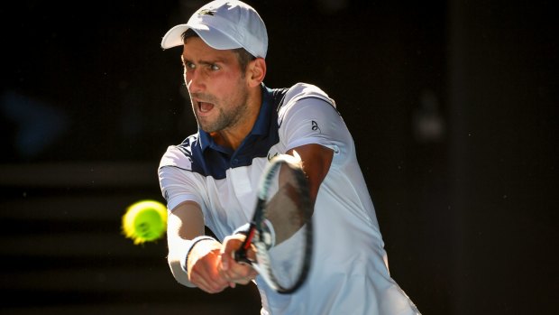 Novak Djokovic said it was "a big challenge" to play on Thursday when the court temperature reached 70 degrees.