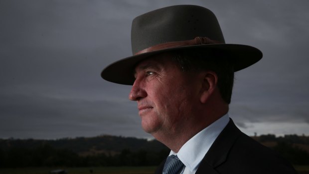Barnaby Joyce poses for a portrait in his New England electorate.