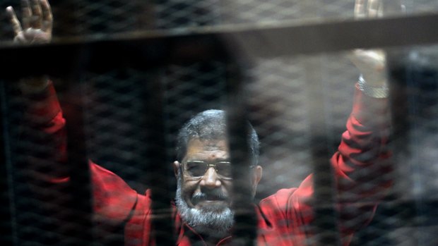 Former Egyptian president Mohammed Morsi, who was imprisoned after being ousted in a military coup. 