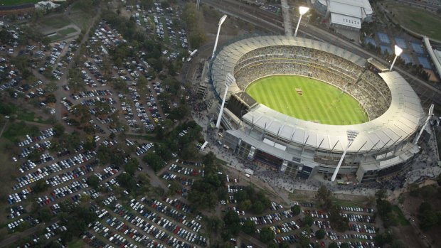 Fans will not be able to park outside the MCG for major fixtures.