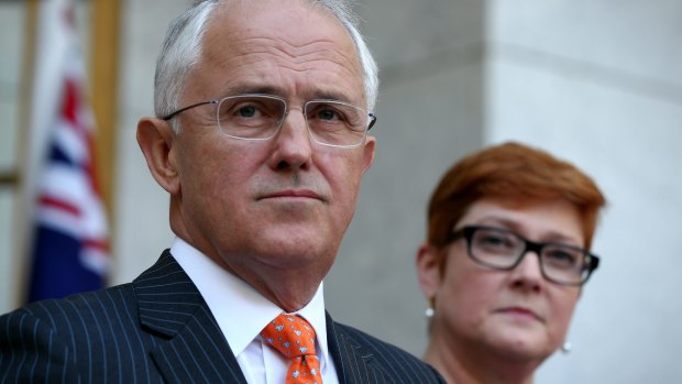 Prime Minister Malcolm Turnbull and Defence Minister Marise Payne.