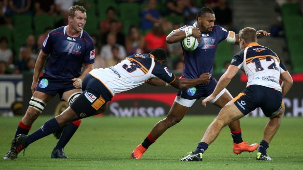 Rampant: the Rebels took down the Brumbies to notch a record third consecutive win