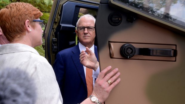 Prime Minister Malcolm Turnbull visits Thales Defence Exports in Sydney on January 29.
