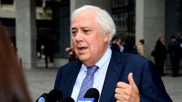Clive Palmer criticised the liquidators' case as lacking in the necessary urgency to justify a freezing order.