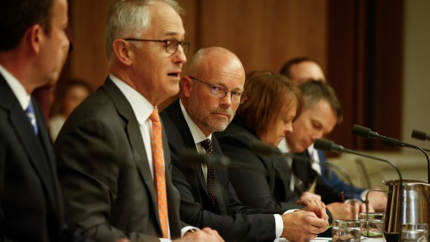 Alastair MacGibbon with Prime Minister Malcolm Turnbull.