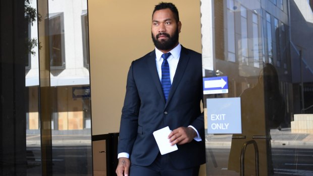 Licence suspended: Tony Williams leaves court.