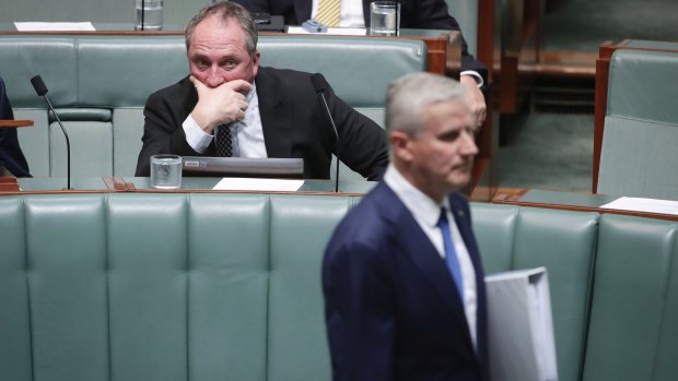 Michael McCormack took over from former Nationals leader Barnaby Joyce.