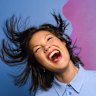Comedian Lizzy Hoo’s glee is infectious.