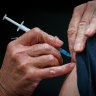 People were allegedly queuing up outside the Colac GP for vaccine exemptions. 