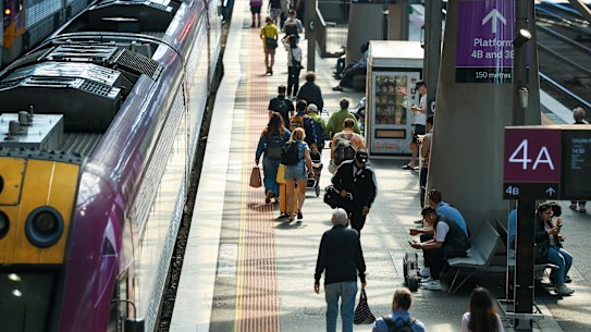 V/Line has paused bookings on busy long-distance train services during the month of free travel.  