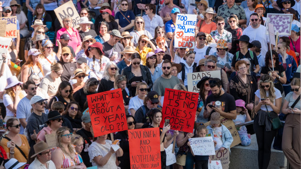 Thousands march in Perth to combat domestic violence as another WA woman dies