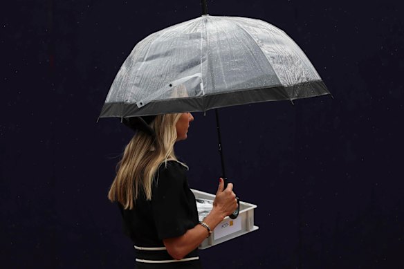 A wet start for Derby Day