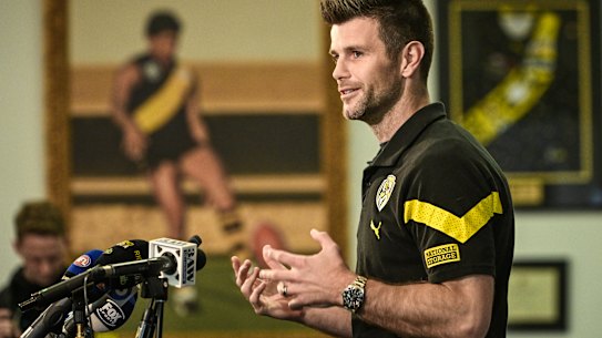 Trent Cotchin on Thursday.