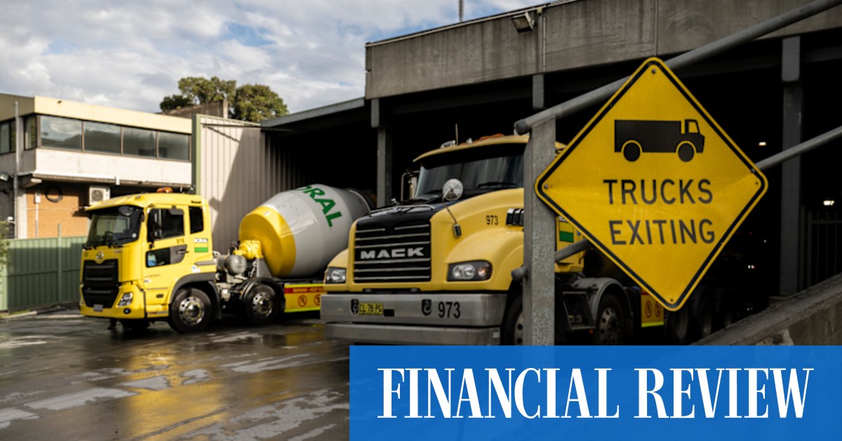 afr.com - David Marin-Guzman - Boral targeted in push to unite concrete truck drivers