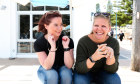 Jenny Dalgleish with her best friend Stephany Thacker in Bondi. The pair were brought together by friendship swiping app Bumble BFF. 