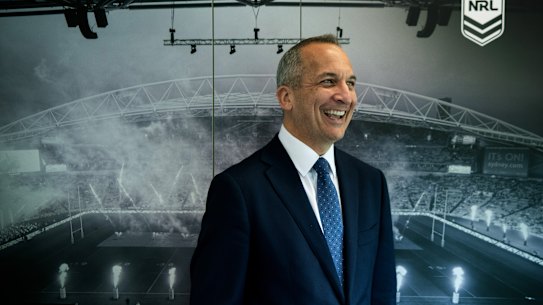 O chefe do NRL, Andrew Abdo, está saindo.