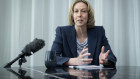 Woodside chief executive Meg O’Neill is seeking a merger deal with Santos.