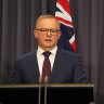 Prime Minister Anthony Albanese, Australian Federal Police Commissioner Reece Kershaw and Attorney-General Mark Dreyfus announced the antisemitism task force on Monday.