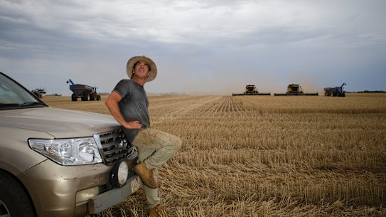 Mick Elford eyeing the skies.