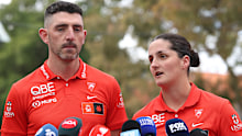 Sydney Swans AFLW Coach Colin O’Riordan and captain Lucy McEvoy spoke to media on Friday afternoon.