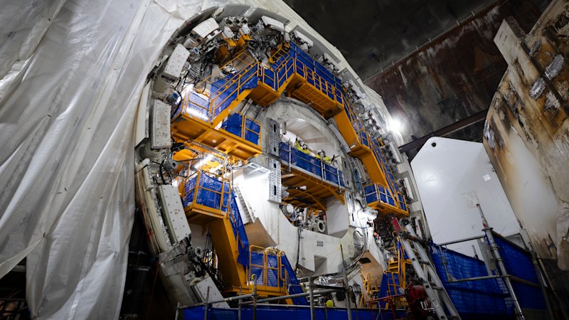 World’s ‘largest’ underground assembly of tunnelling machines happening beneath Sydney