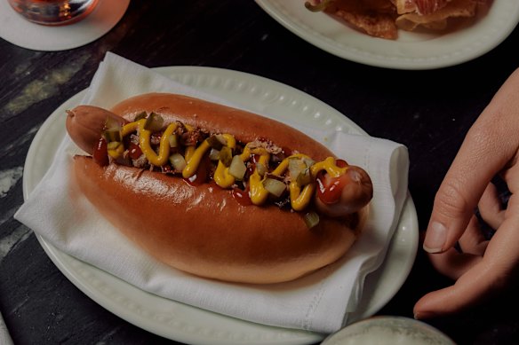 Hot dogs are on the menu at Apollo Inn. 