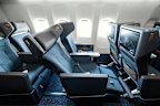 Privacy wings make the seat feel enclosed … Cathay Pacific’s new premium economy seats.