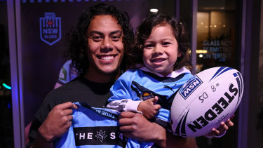 Jarome Luai has left behind his son, Israel.
