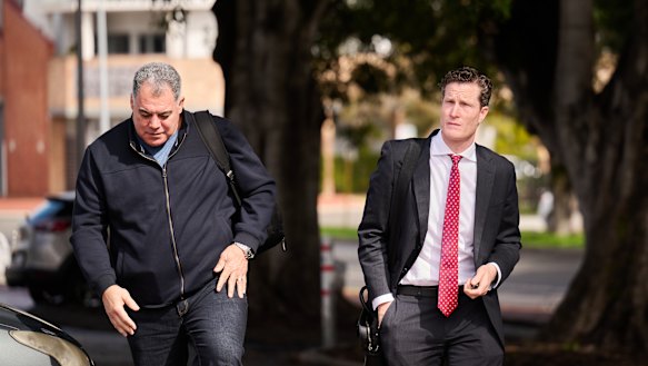 Inaugural Perth Bears coach Mal Meninga and CEO Anthony de Ceglie.