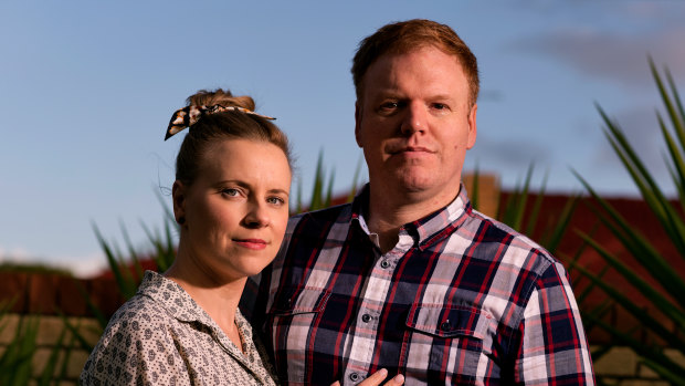 ATO whistleblower Richard Boyle and his wife Louise Beaston.