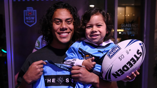 Jarome Luai has left behind his son, Israel.