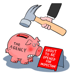 The Agency has been generous to its directors. Illustration: Matt Golding