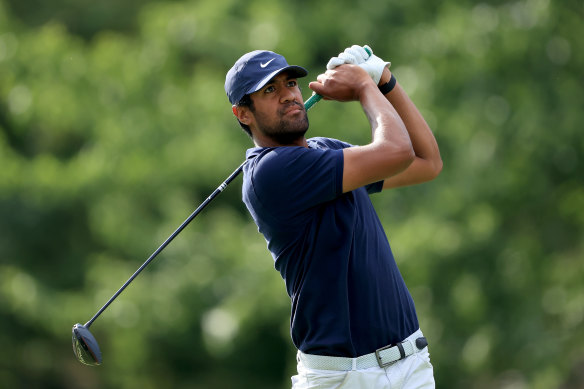 American Tony Finau leads after the first round of The Memorial.