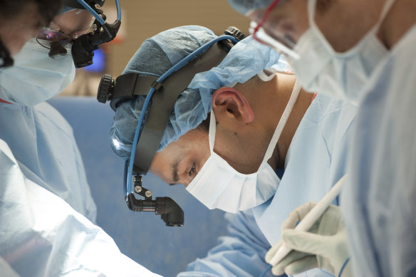 Surgeon Ankit Bharat, pictured, performed the double lung transplant last week. 