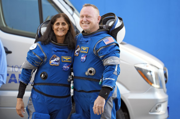 NASA astronauts Sunita Williams and Butch Wilmore.
