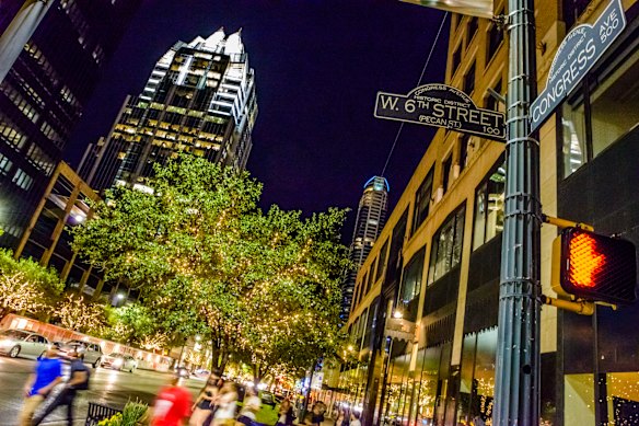 Austin’s 6th Street is heaving with live music venues.