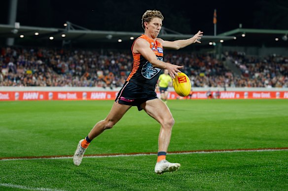 Dashing defender Lachie Whitfield would help Carlton run and carry the ball if he landed at Princes Park.