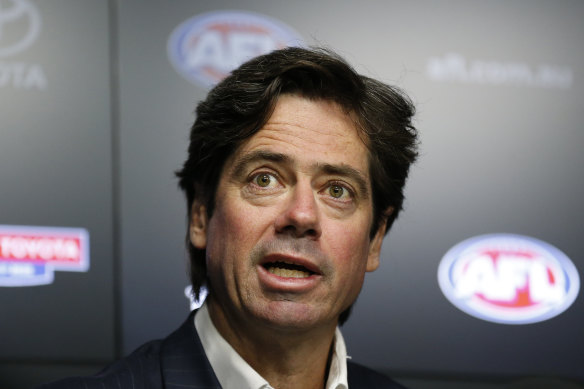 Gillon McLachlan and the AFL and Channel Seven are negotiating a potential two-year extension of the game's media rights.