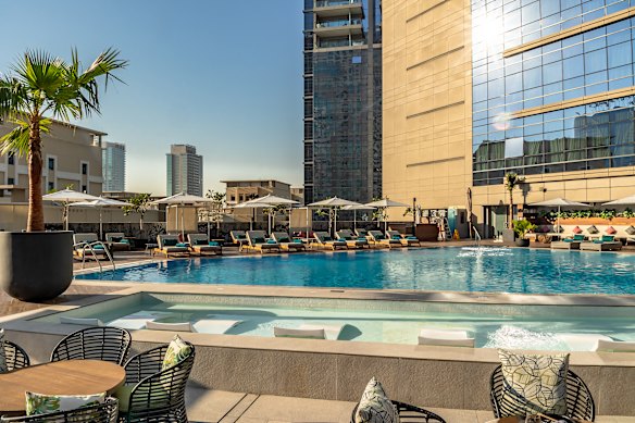 Poolside at Zabeel House The Greens.